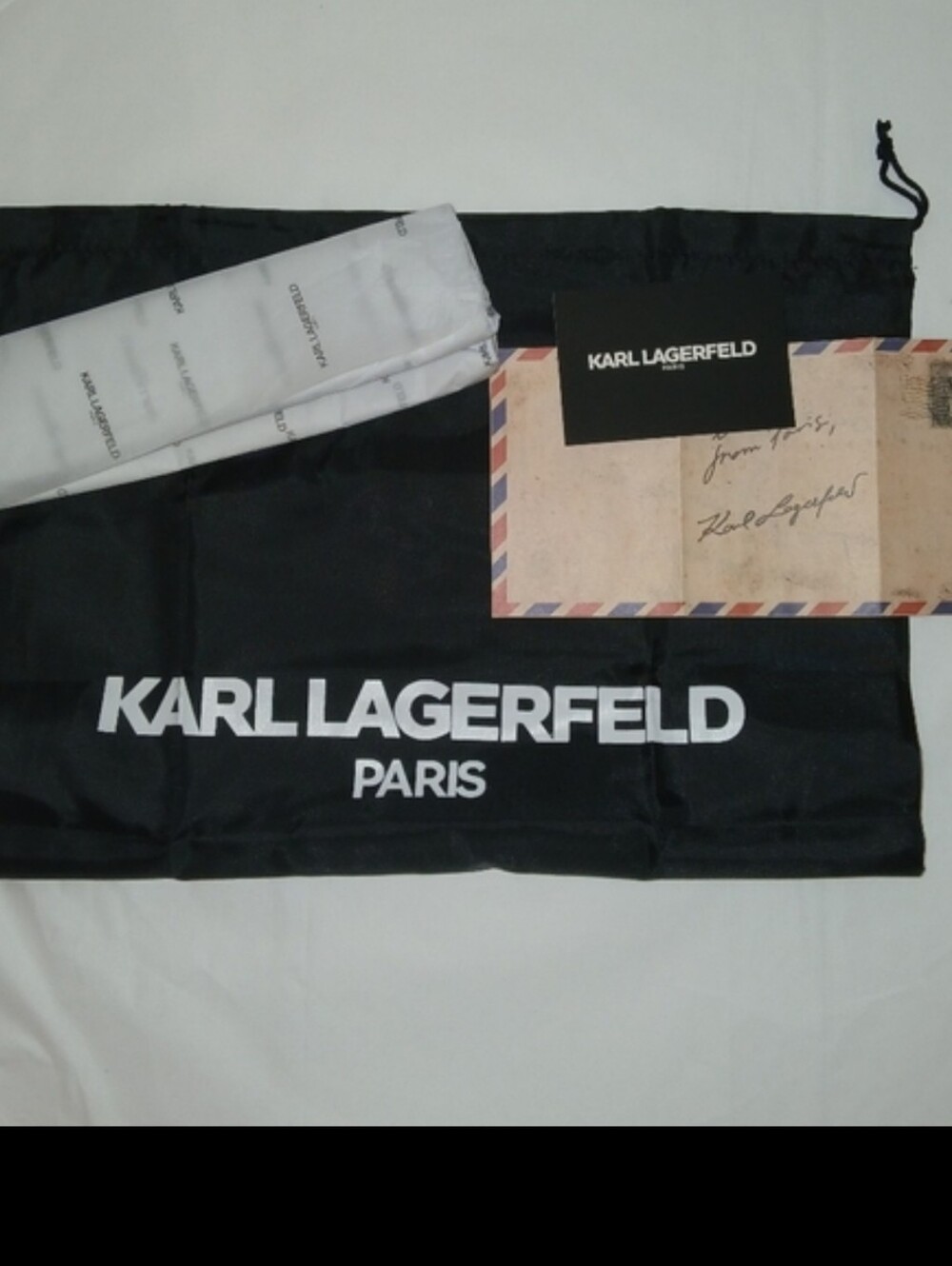 Leather Karl Lagerfeld Noveau Minimalist Block Letter Bag w/dustbag - Picture 14 of 16